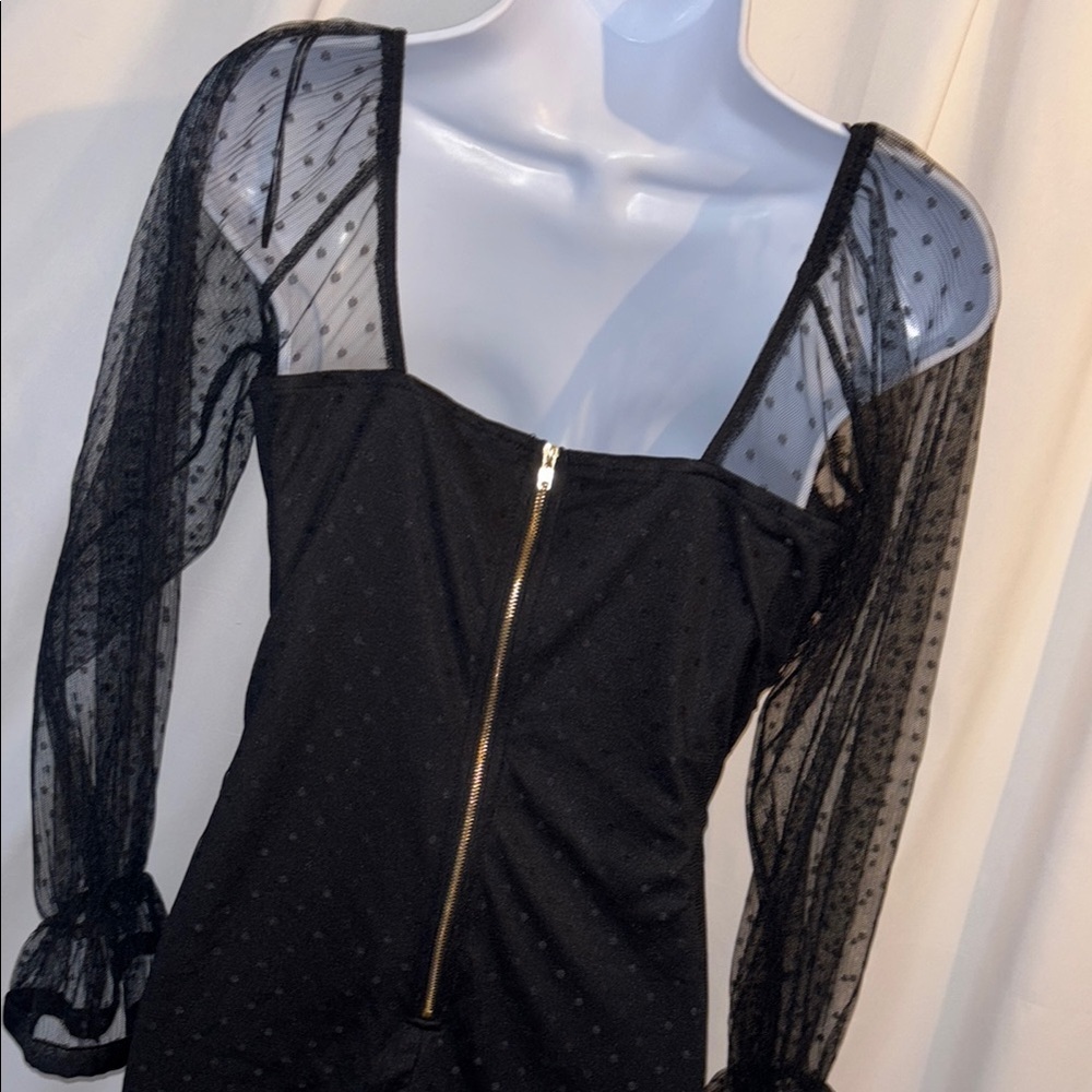 Haute Monde Size M - Elegant Black Lace Dress - Picture 5 of 6